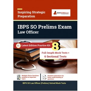 EduGorilla's IBPS SO Prelims Exam for Law Officer 2021 by EduGorilla Prep Experts, EduGorilla Community Pvt. Ltd.
